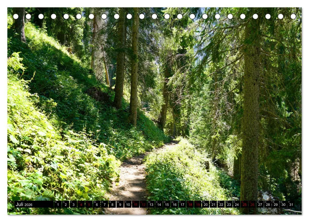 Bild: 9783457566411 | Wandern im Rosengarten und Latemar (Tischkalender 2026 DIN A5...