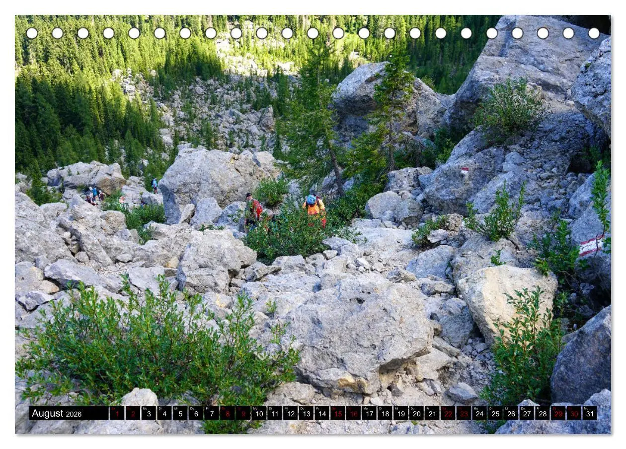 Bild: 9783457566411 | Wandern im Rosengarten und Latemar (Tischkalender 2026 DIN A5...
