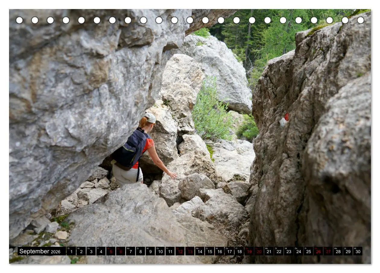 Bild: 9783457566411 | Wandern im Rosengarten und Latemar (Tischkalender 2026 DIN A5...
