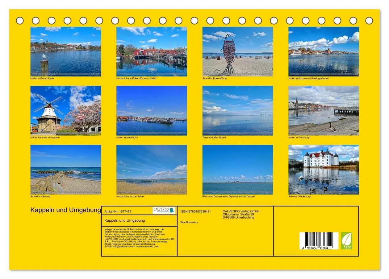 Bild: 9783457636411 | Kappeln und Umgebung (Tischkalender 2026 DIN A5 quer), CALVENDO...