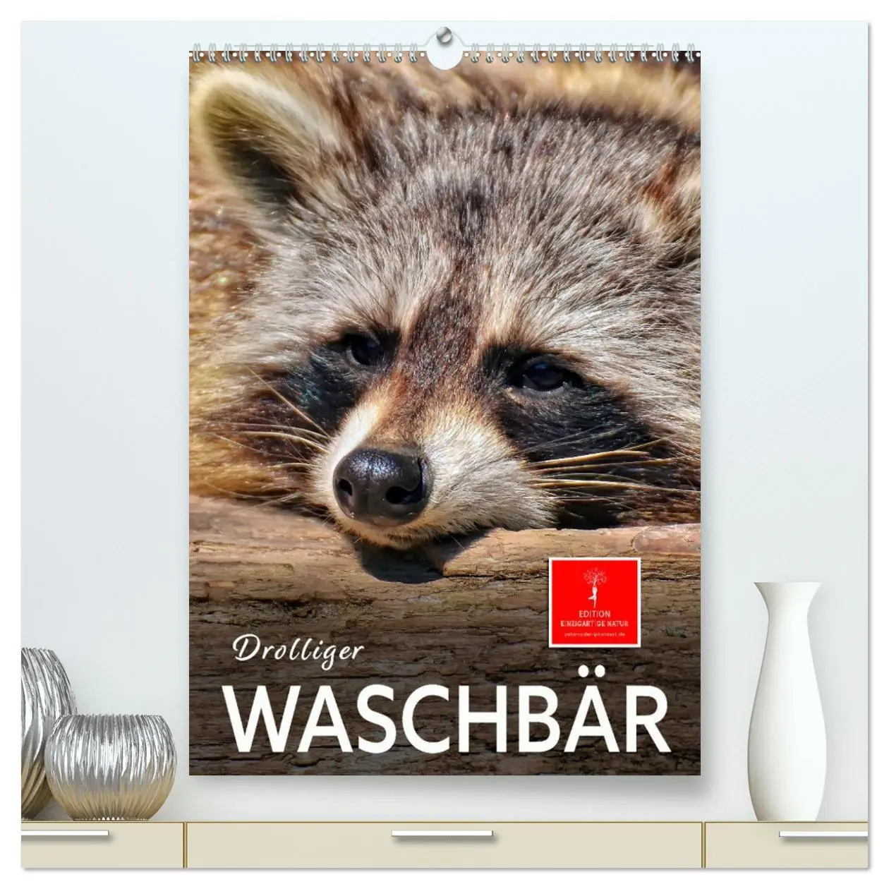 Cover: 9783516346411 | Drolliger Waschbär (hochwertiger Premium Wandkalender 2026 DIN A2...