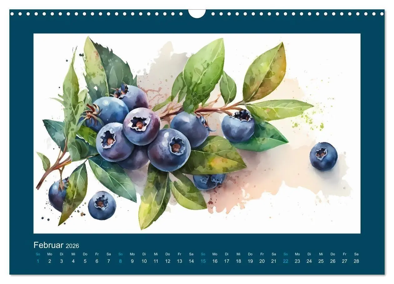 Bild: 9783516726411 | Früchte in Wasserfarben - Fruchtige KI-Kunst für das ganze Jahr...