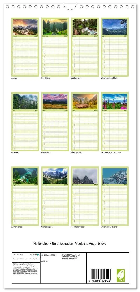 Bild: 9783594326411 | Familienplaner 2027 - Nationalpark Berchtesgaden- Magische...