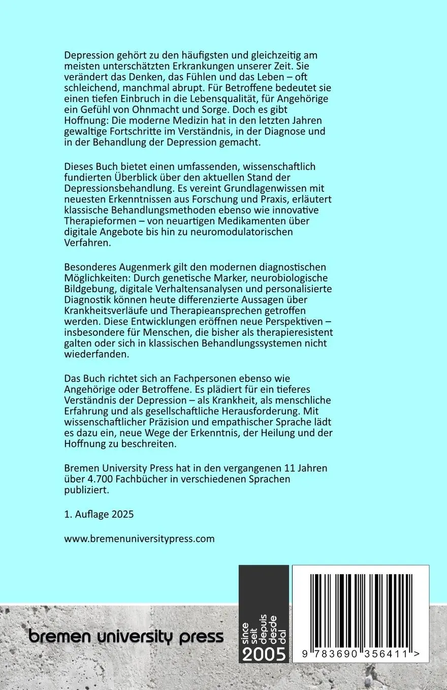 Rückseite: 9783690356411 | Depression ohne Ausweg? | Tim van Berg (u. a.) | Taschenbuch | 204 S.