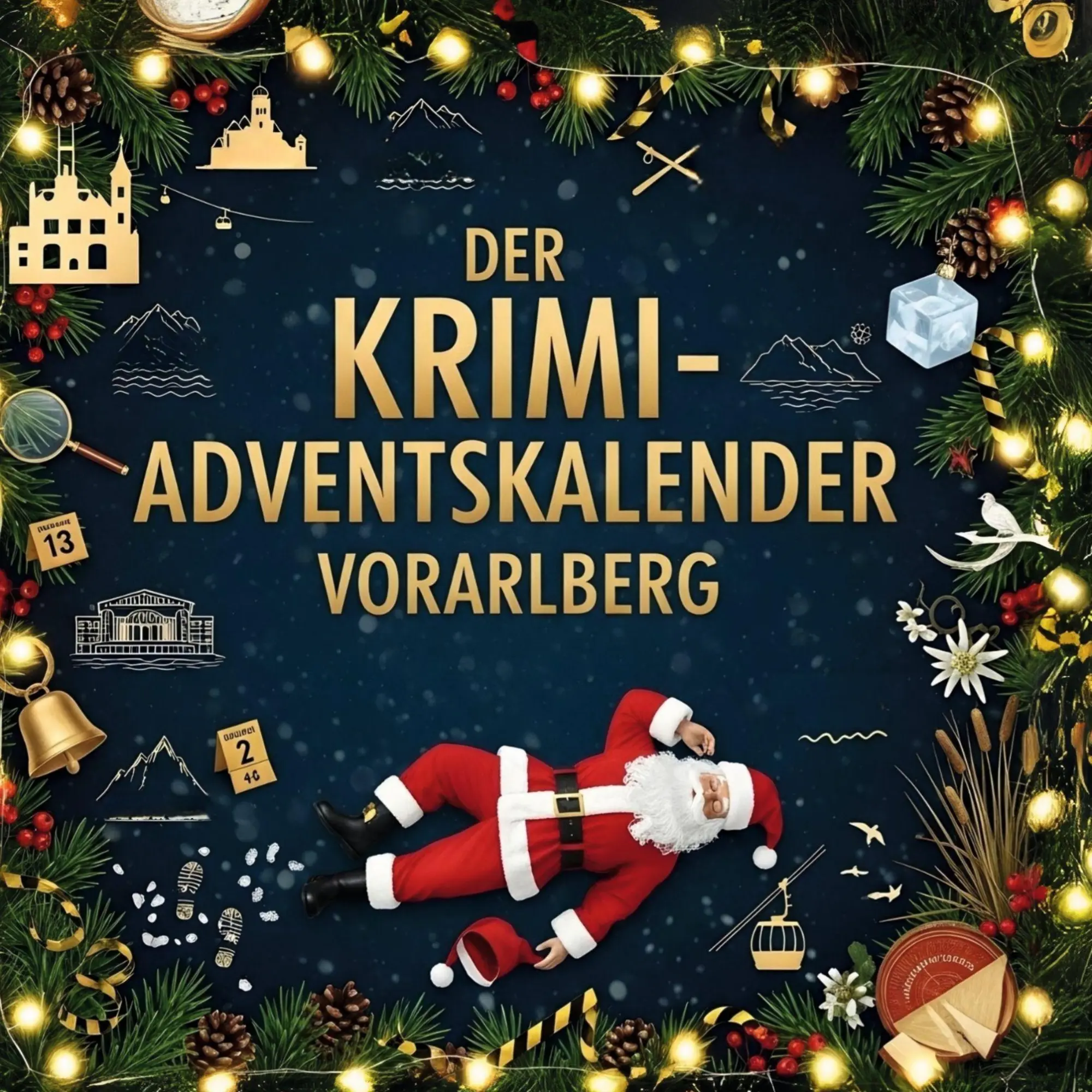 Cover: 9783695306411 | Der Krimi-Adventskalender Vorarlberg | Mordsverdächtig in 24 Akten