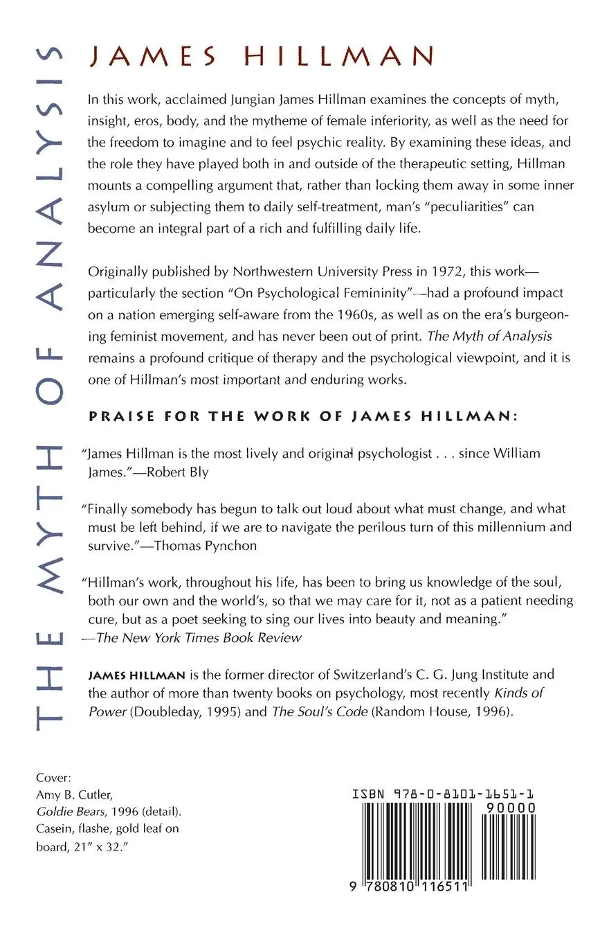 Rückseite: 9780810116511 | The Myth of Analysis | Three Essays in Archetypal Psychology | Hillman