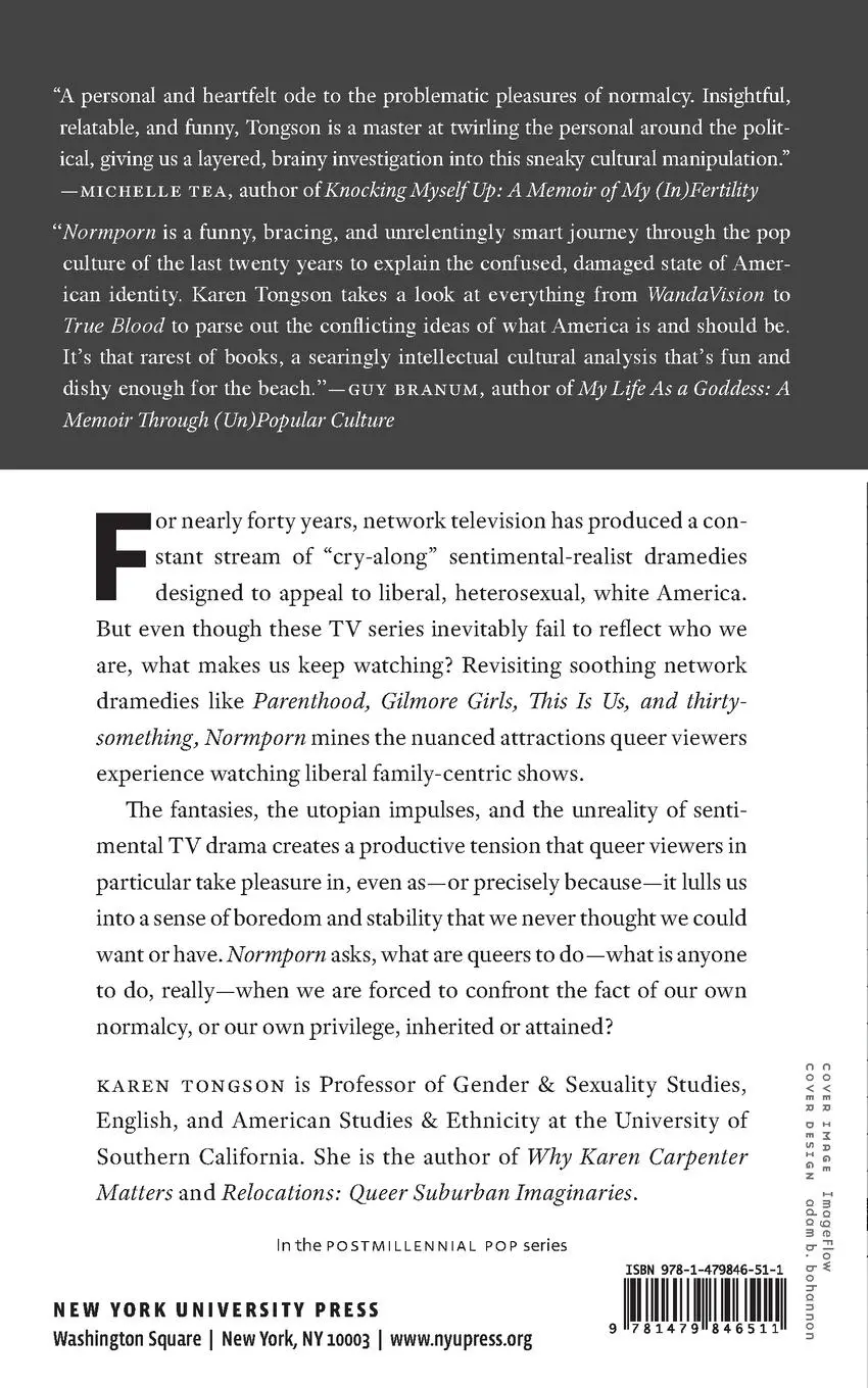Rückseite: 9781479846511 | Normporn | Queer Viewers and the TV That Soothes Us | Karen Tongson
