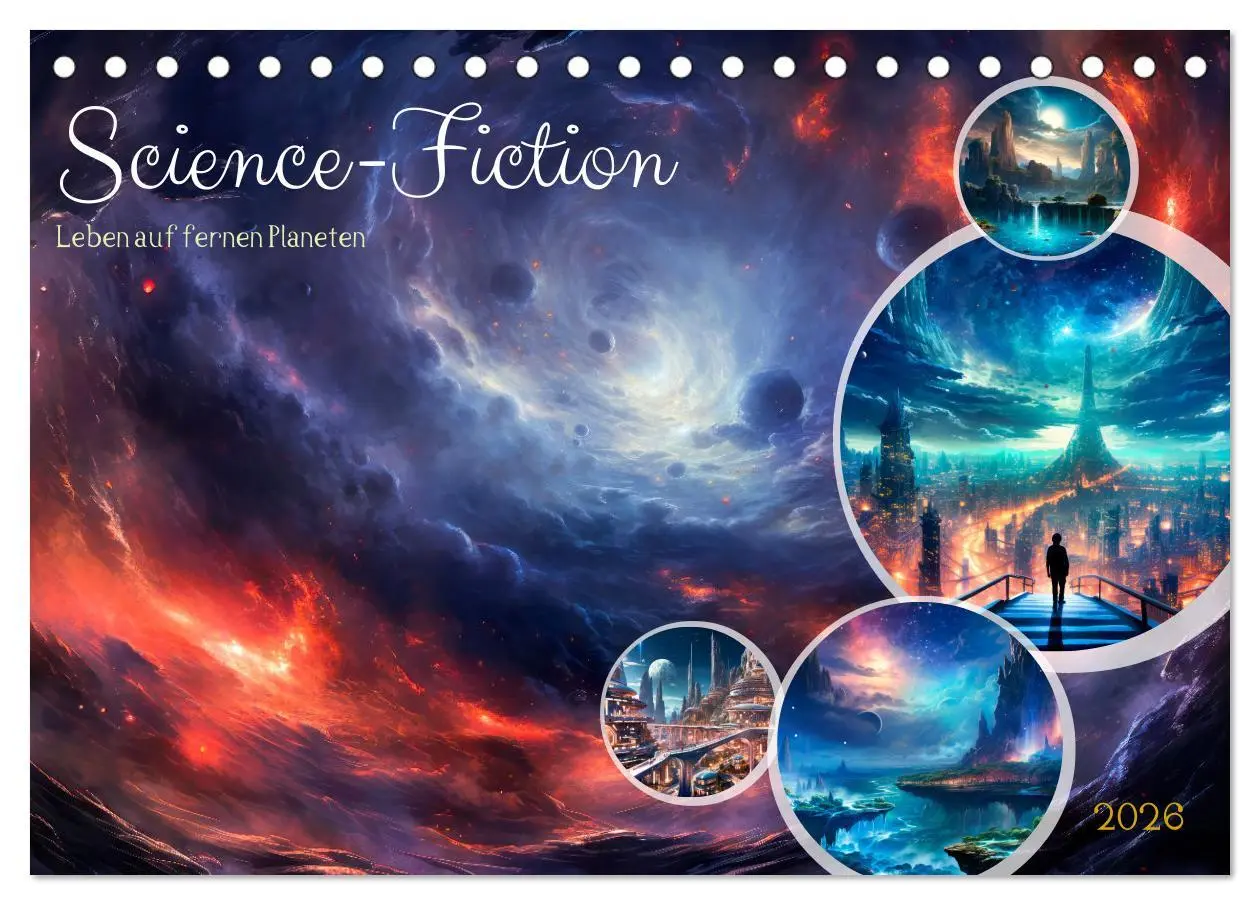 Cover: 9783457486511 | SCIENCE-FICTION Leben auf fernen Planeten (Tischkalender 2026 DIN...