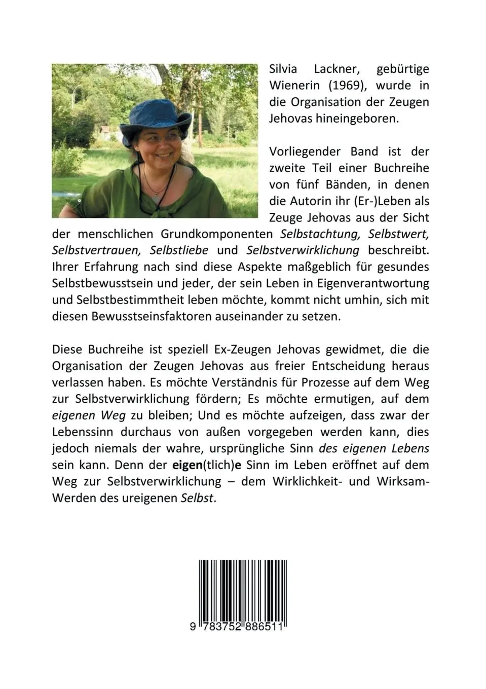 Rückseite: 9783752886511 | Zeugen Jehovas und Selbstwert | Silvia Lackner | Taschenbuch | 52 S.