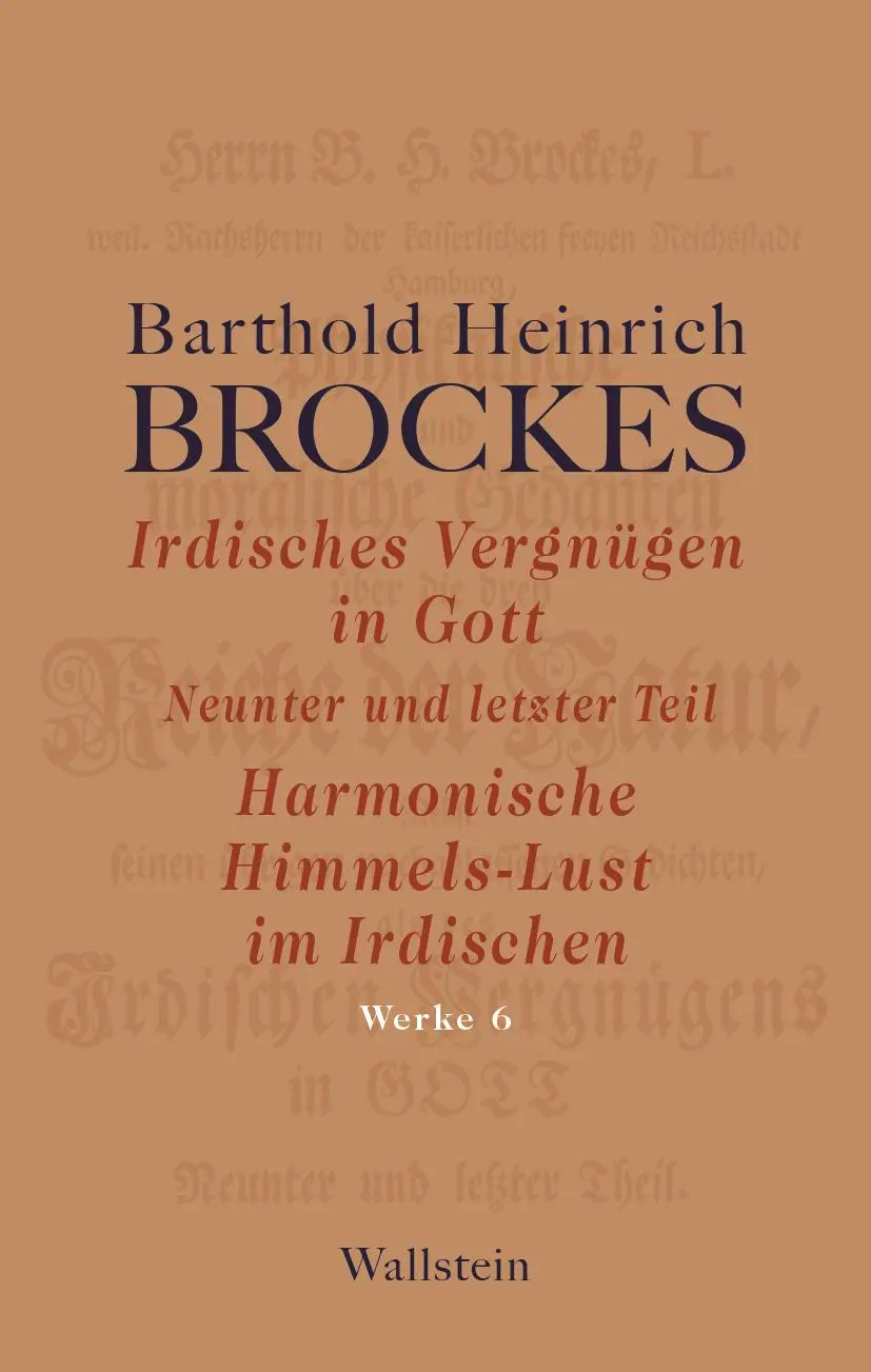 Cover: 9783835356511 | Irdisches Vergnügen in Gott | Barthold Heinrich Brockes | Buch | 2025
