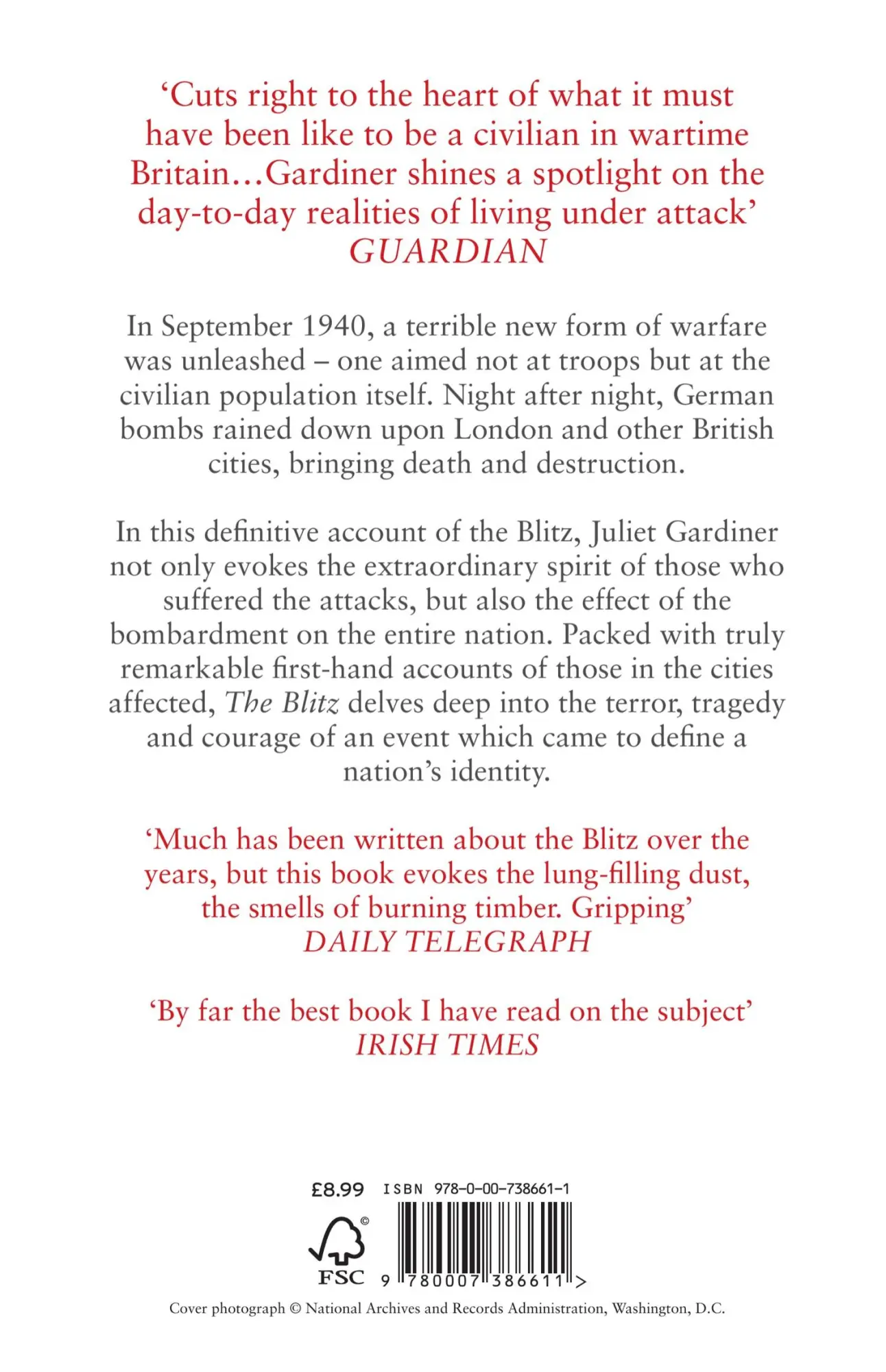 Rückseite: 9780007386611 | The Blitz | The British Under Attack | Juliet Gardiner | Taschenbuch