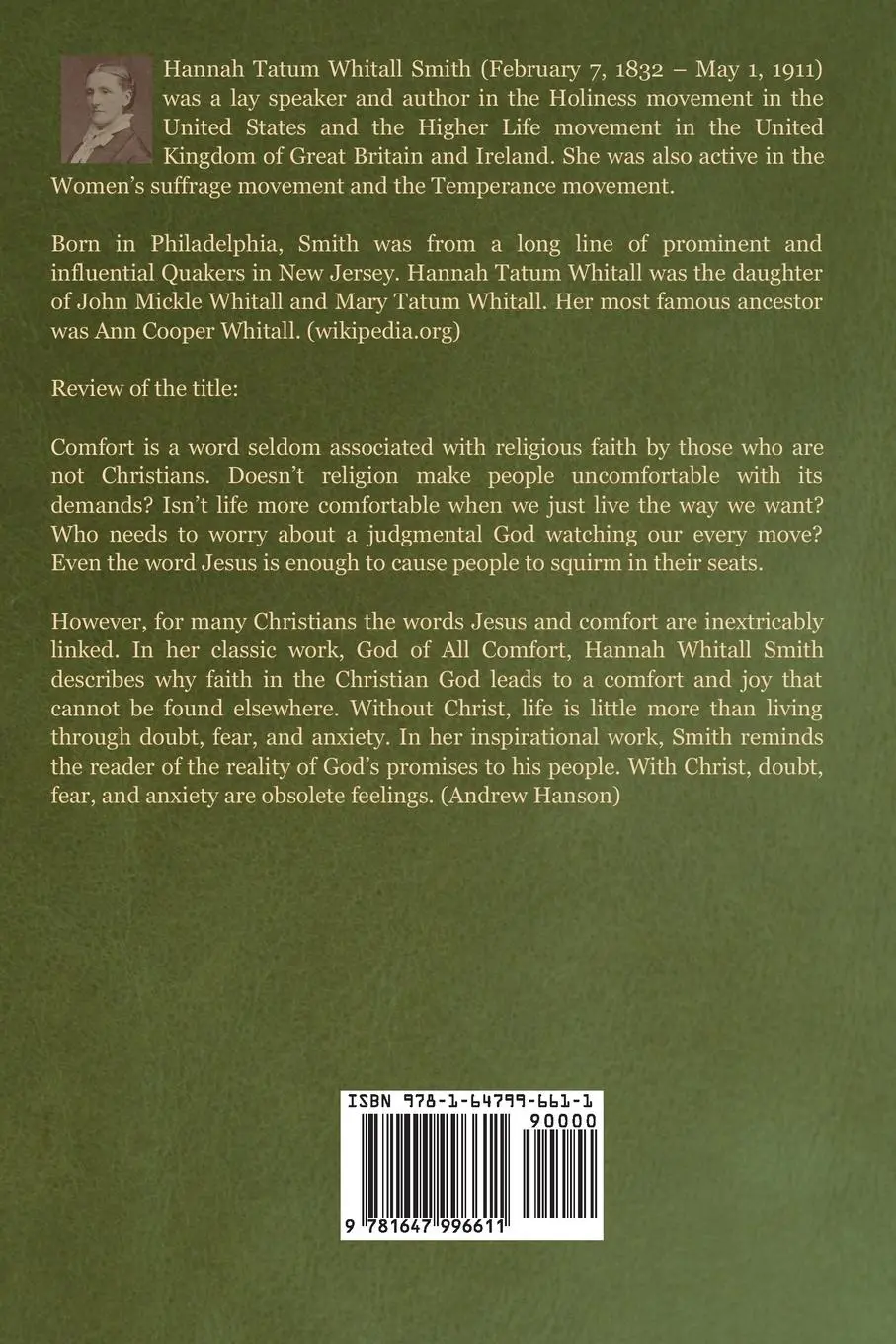 Rückseite: 9781647996611 | The God of All Comfort | Hannah Whitall Smith | Taschenbuch | Englisch
