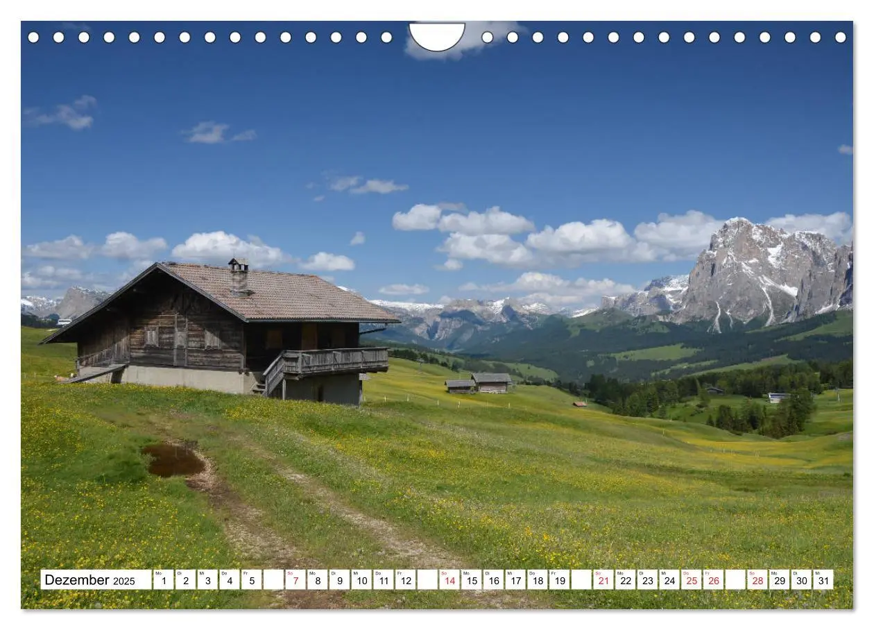 Bild: 9783435146611 | Seiser Alm Sommer (Wandkalender 2025 DIN A4 quer), CALVENDO...