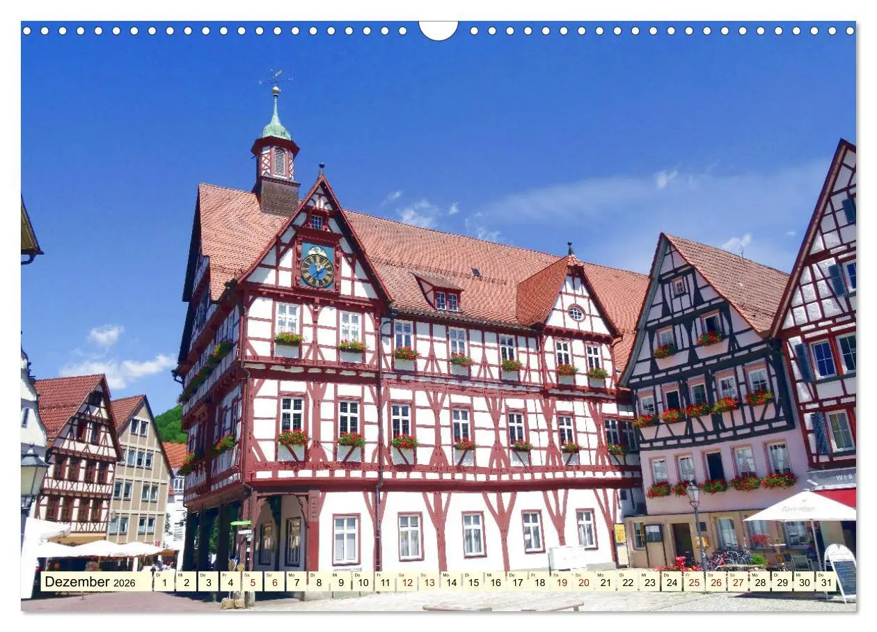 Bild: 9783457856611 | Unterwegs in Bad Urach (Wandkalender 2026 DIN A3 quer), CALVENDO...