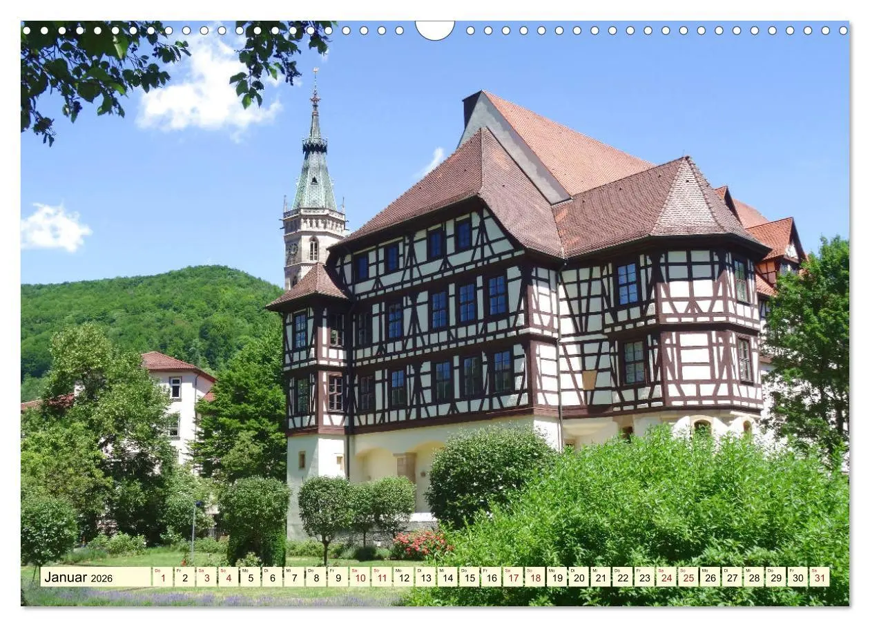 Bild: 9783457856611 | Unterwegs in Bad Urach (Wandkalender 2026 DIN A3 quer), CALVENDO...