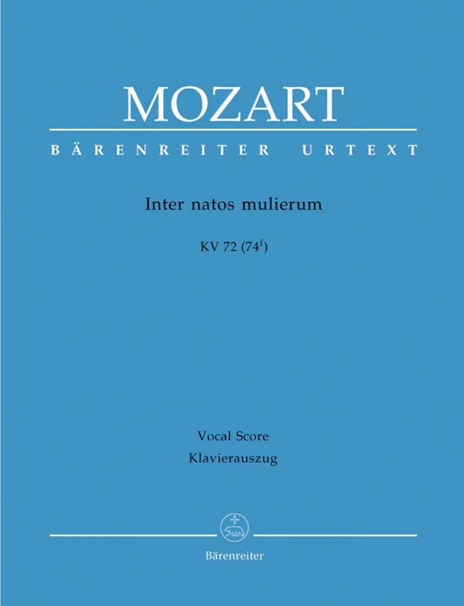 Cover: 9790006456611 | Inter Natos Mulierum K.72 | Wolfgang Amadeus Mozart | Klavierauszug