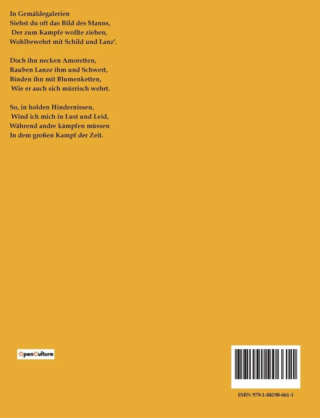 Rückseite: 9791041906611 | Neue Gedichte | Heinrich Heine | Taschenbuch | 250 S. | Deutsch | 2023