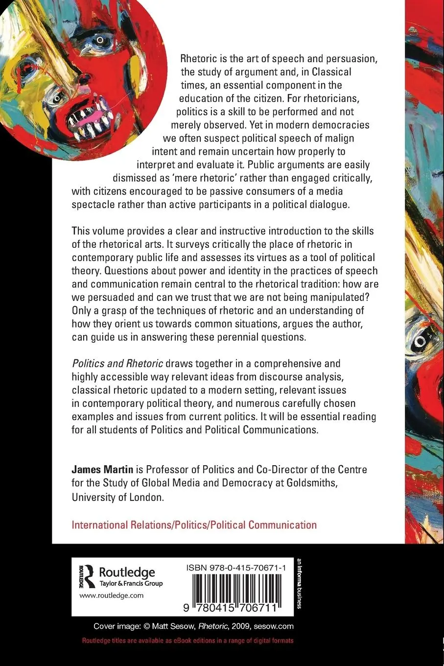 Rückseite: 9780415706711 | Politics and Rhetoric | A Critical Introduction | James Martin | Buch