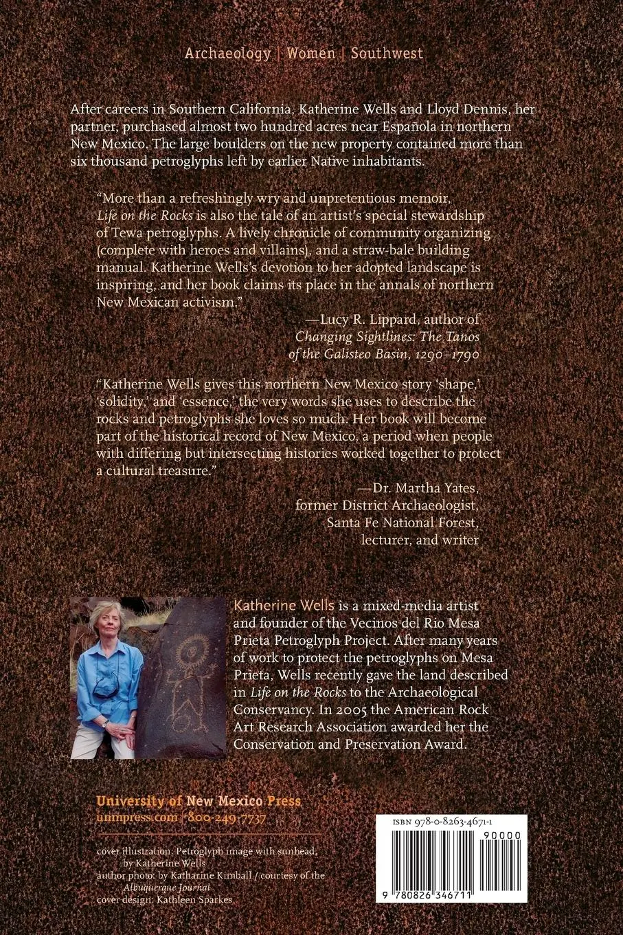 Rückseite: 9780826346711 | Life on the Rocks | One Woman's Adventures in Petroglyph Preservation