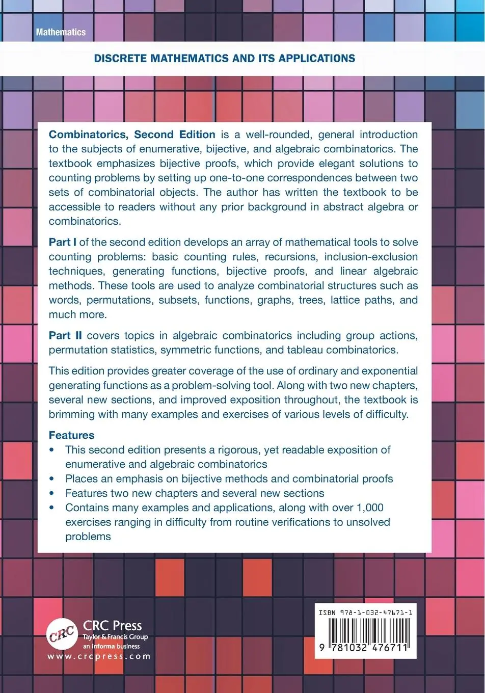 Rückseite: 9781032476711 | Combinatorics | Nicholas Loehr | Taschenbuch | Englisch | 2023