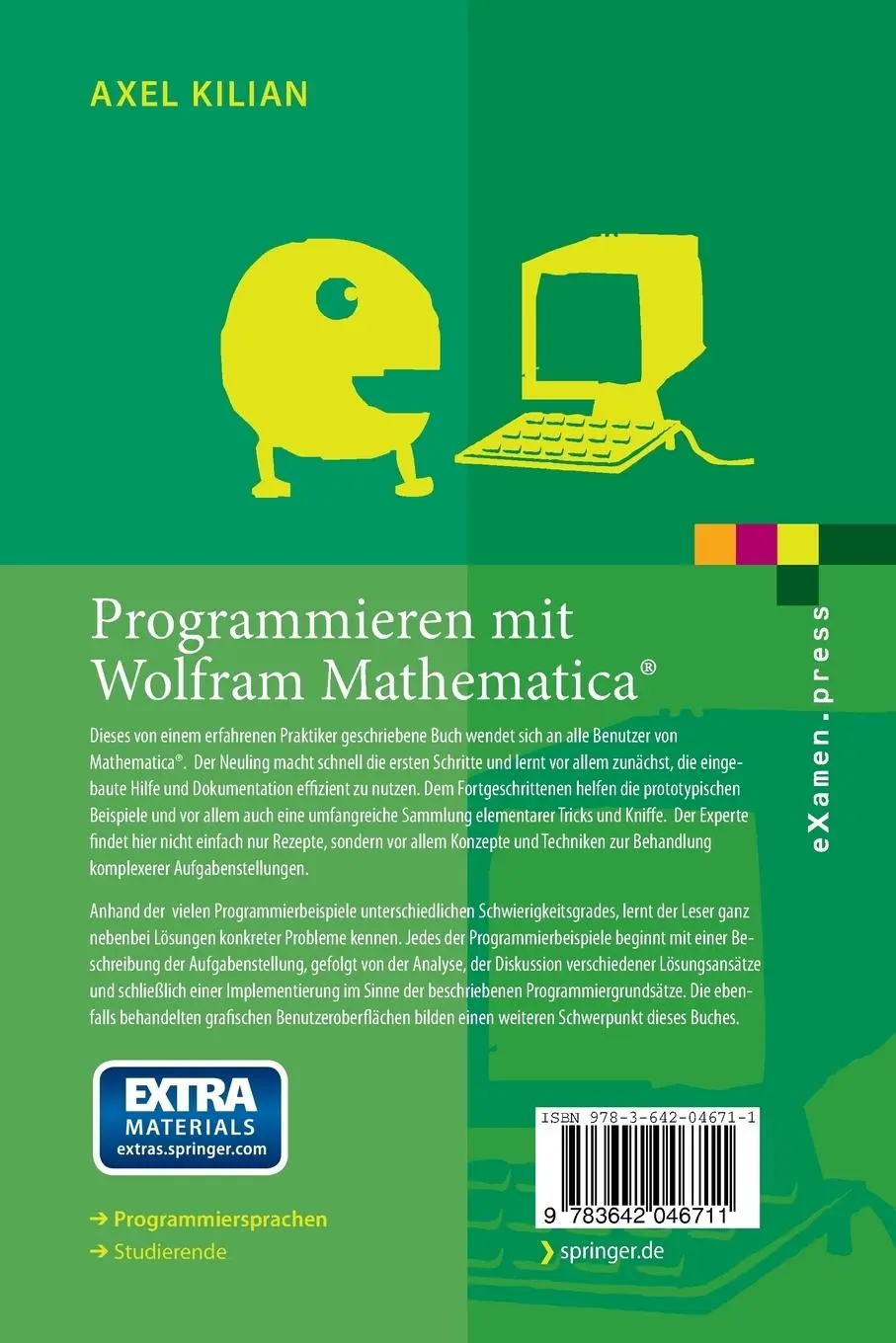 Rückseite: 9783642046711 | Programmieren mit Wolfram Mathematica® | Axel Kilian | Taschenbuch