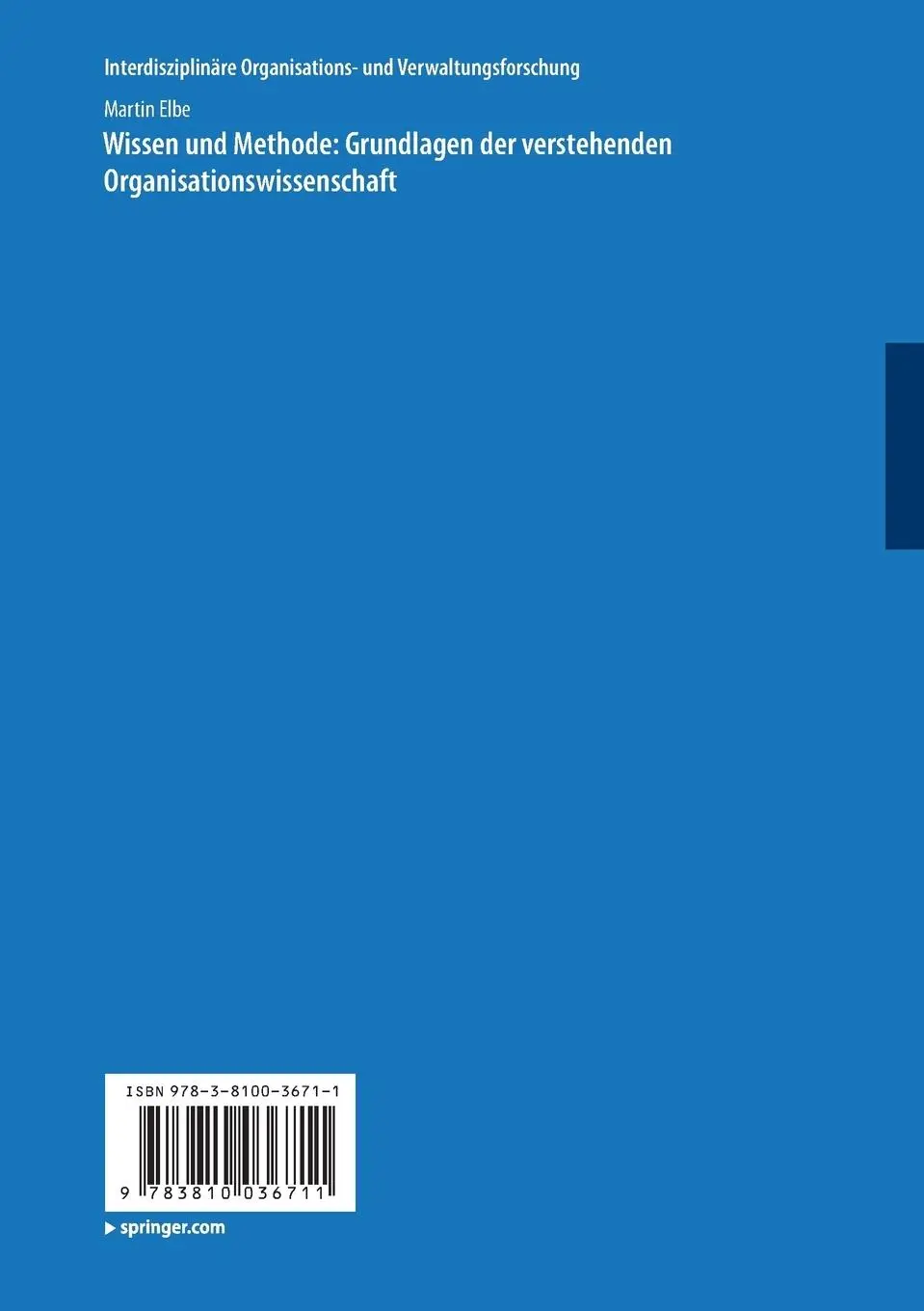 Rückseite: 9783810036711 | Wissen und Methode: Grundlagen der verstehenden...