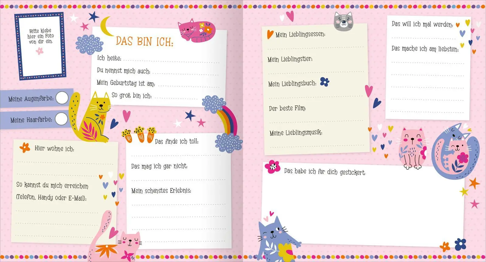 Bild: 4014489136811 | Alle meine Freunde - Katzen Mit über 300 Stickern | Buch | 64 S.