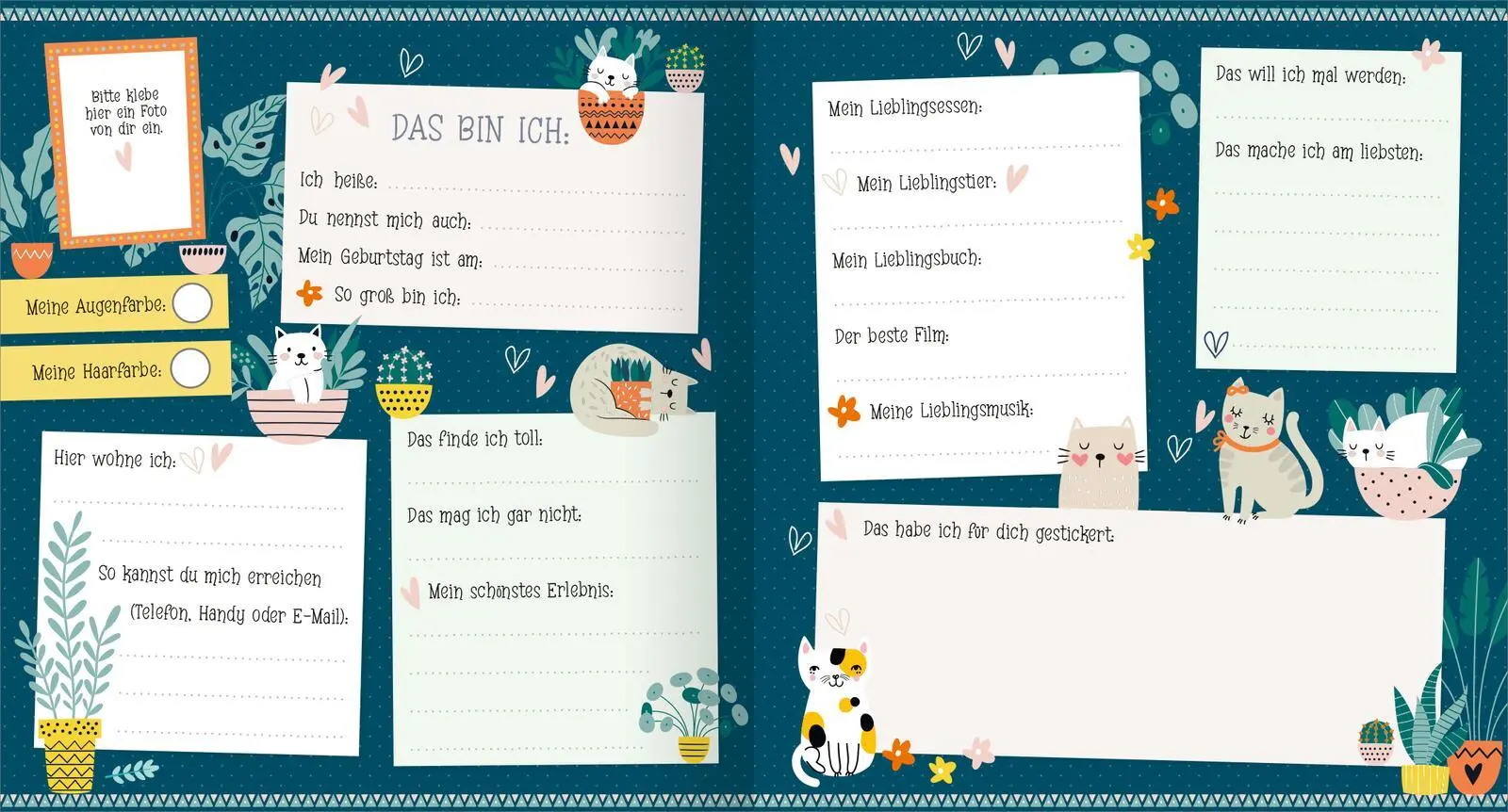 Bild: 4014489136811 | Alle meine Freunde - Katzen Mit über 300 Stickern | Buch | 64 S.