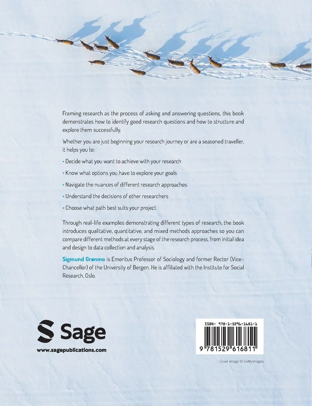 Rückseite: 9781529616811 | Social Research Methods | Sigmund Grønmo | Taschenbuch | Englisch