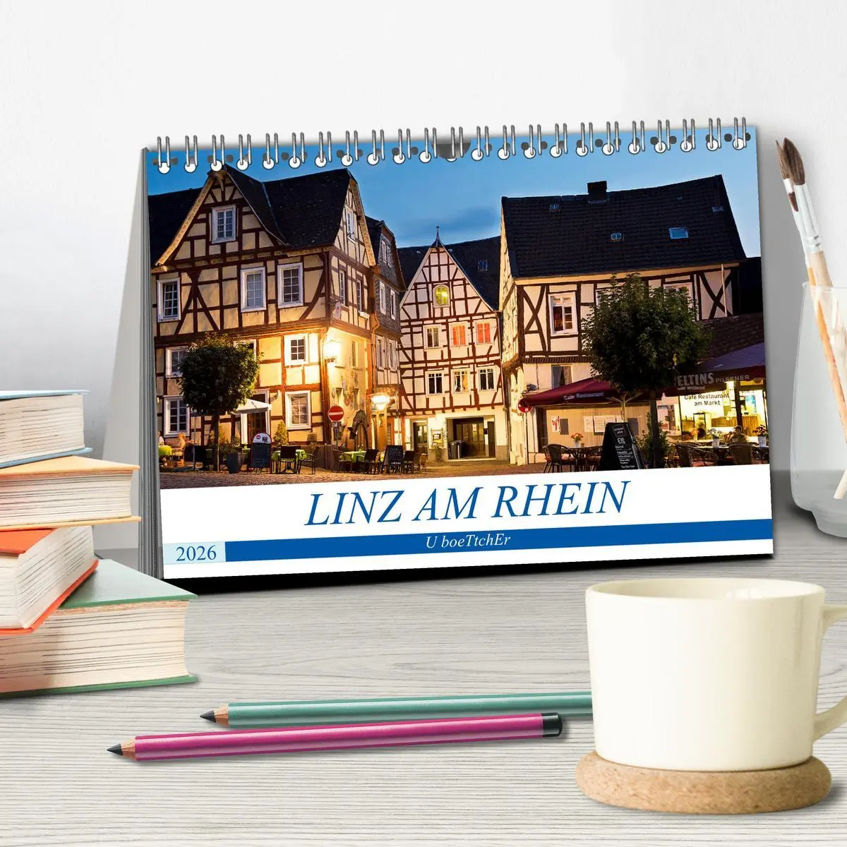 Bild: 9783457836811 | LINZ AM RHEIN (Tischkalender 2026 DIN A5 quer), CALVENDO...