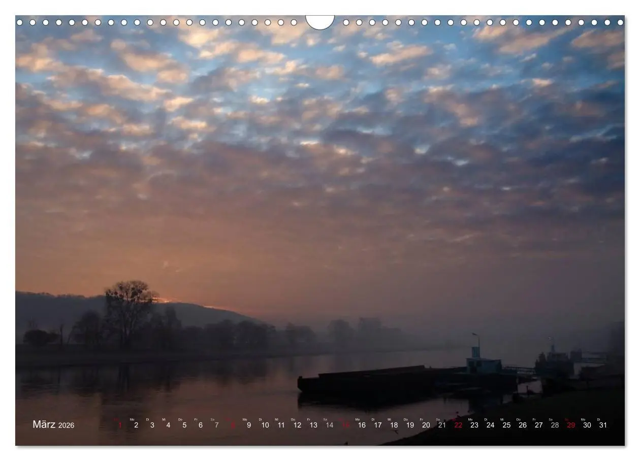 Bild: 9783516096811 | Die Elbe in Dresden-Laubegast (Wandkalender 2026 DIN A3 quer),...