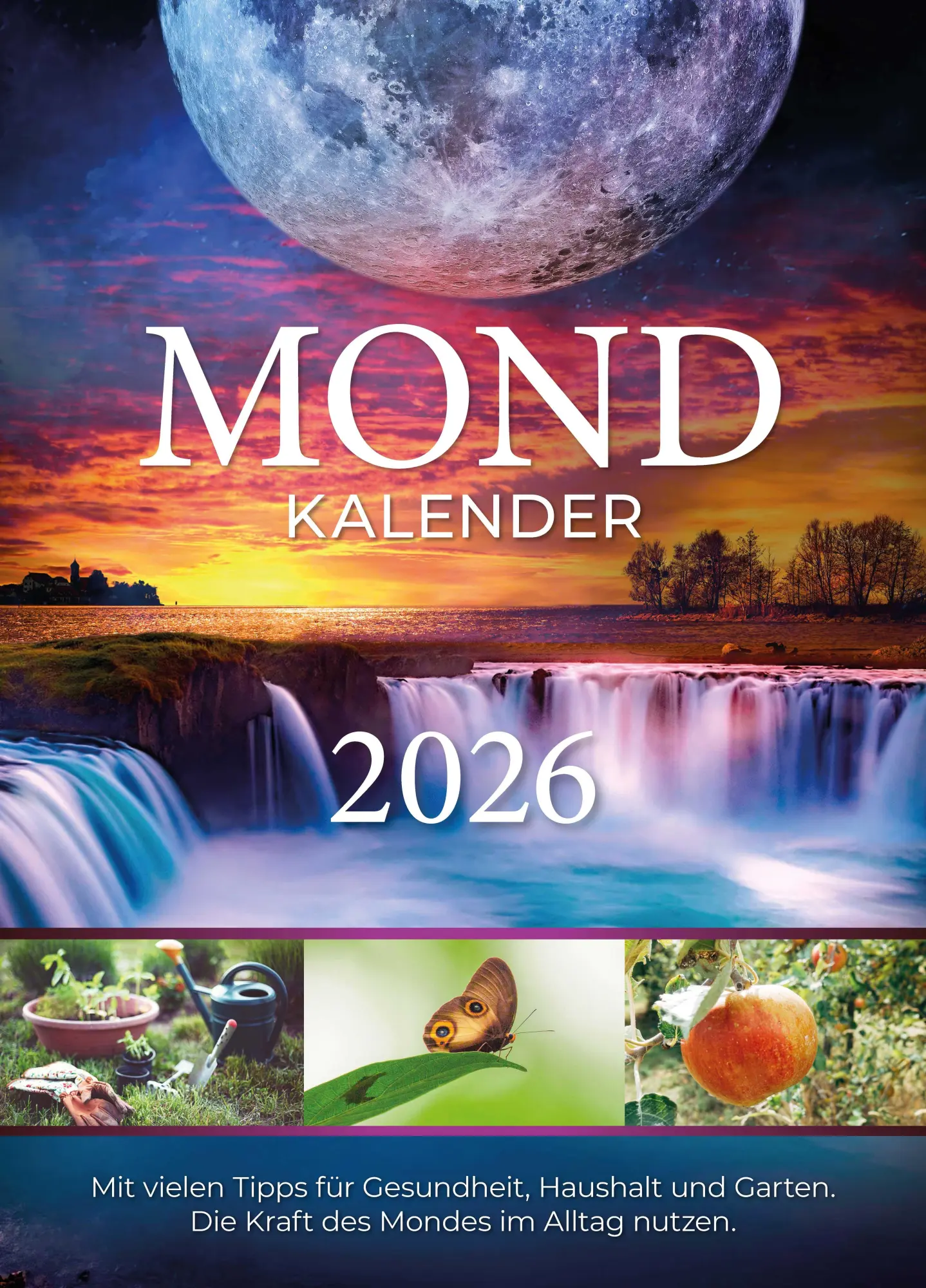 Cover: 9783982606811 | Mondkalender 2026 | Die Kraft des Mondes im Alltag nutzen | Bunz