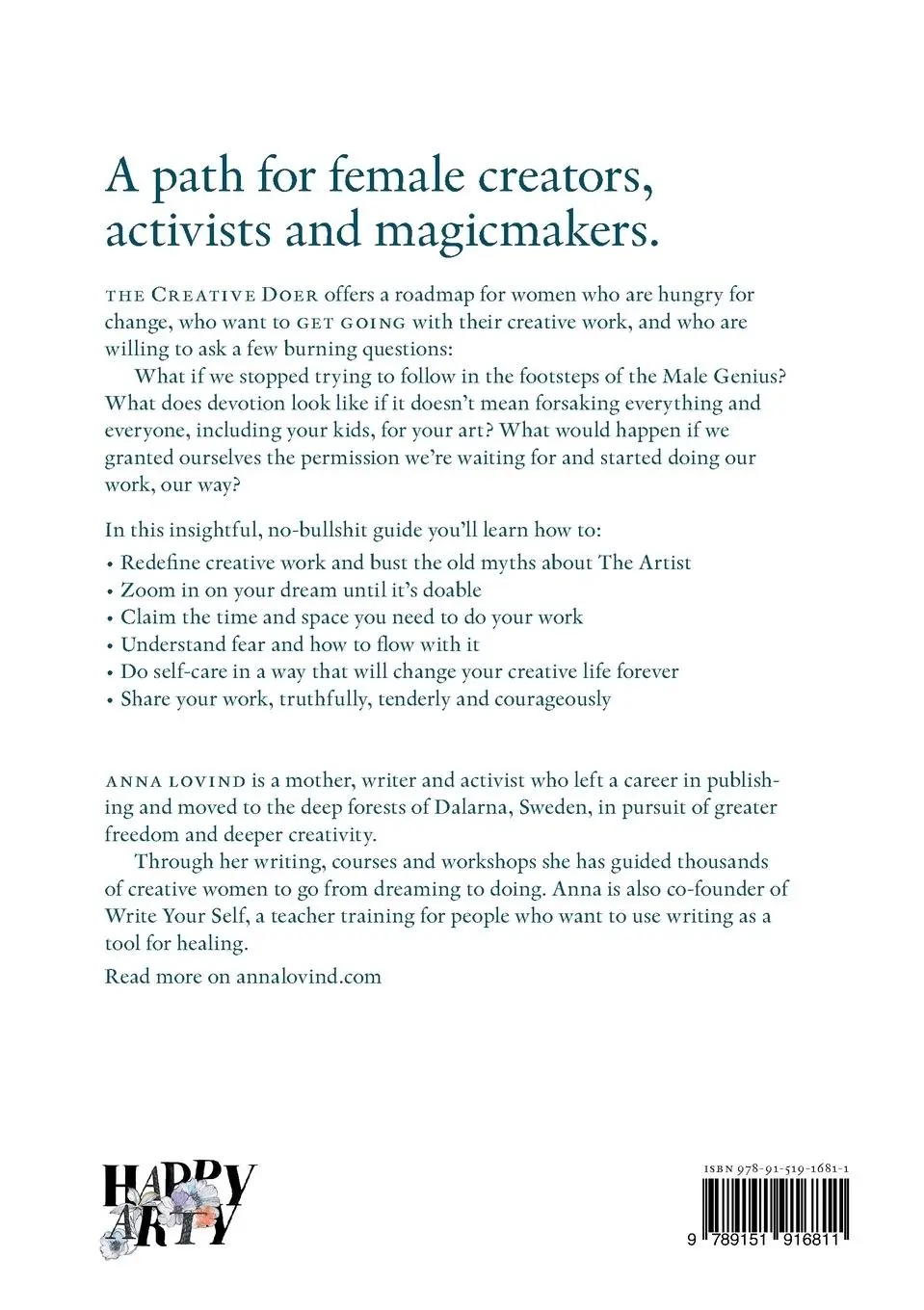 Rückseite: 9789151916811 | The Creative Doer | A Brave Woman's Guide from Dreaming to Doing