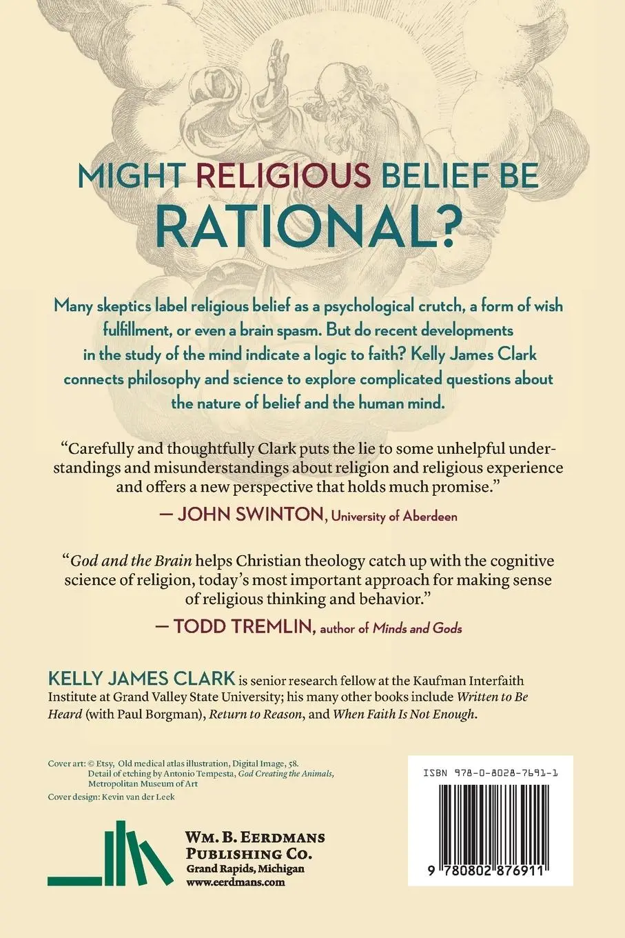 Rückseite: 9780802876911 | God and the Brain | The Rationality of Belief | Kelly James Clark