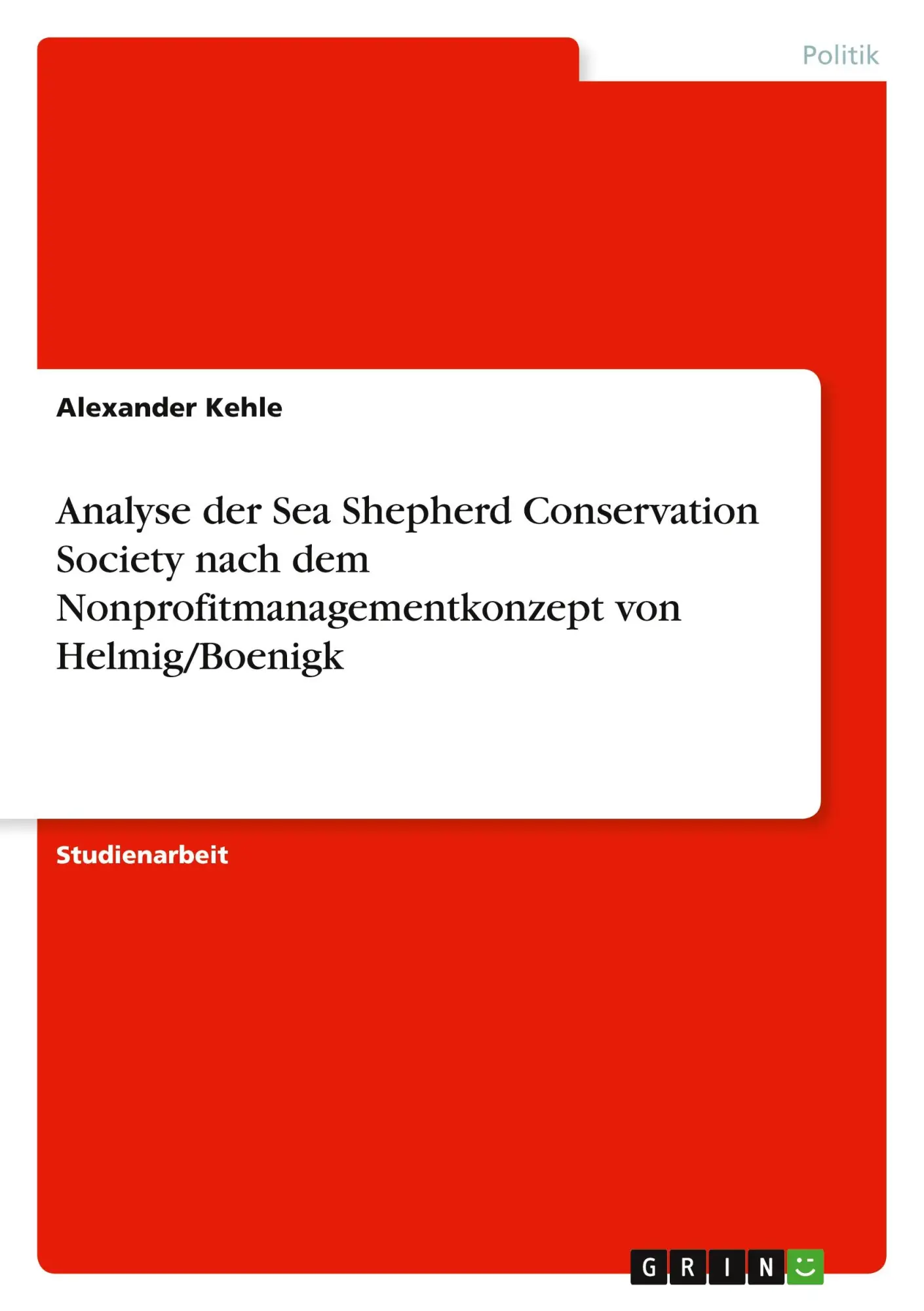 Cover: 9783346566911 | Analyse der Sea Shepherd Conservation Society nach dem...