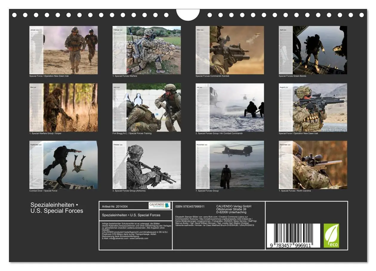 Bild: 9783457996911 | Spezialeinheiten ¿ U.S. Special Forces (Wandkalender 2026 DIN A4...
