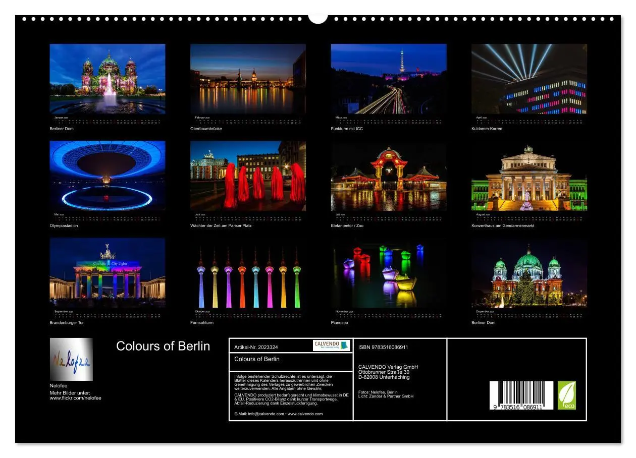 Bild: 9783516086911 | Colours of Berlin (hochwertiger Premium Wandkalender 2026 DIN A2...
