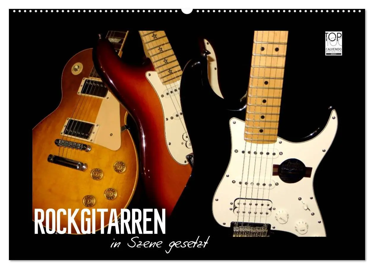 Cover: 9783516156911 | ROCKGITARREN in Szene gesetzt (Wandkalender 2026 DIN A2 quer),...