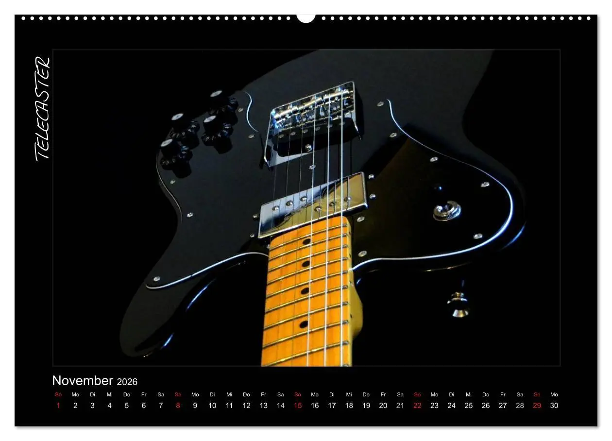 Bild: 9783516156911 | ROCKGITARREN in Szene gesetzt (Wandkalender 2026 DIN A2 quer),...