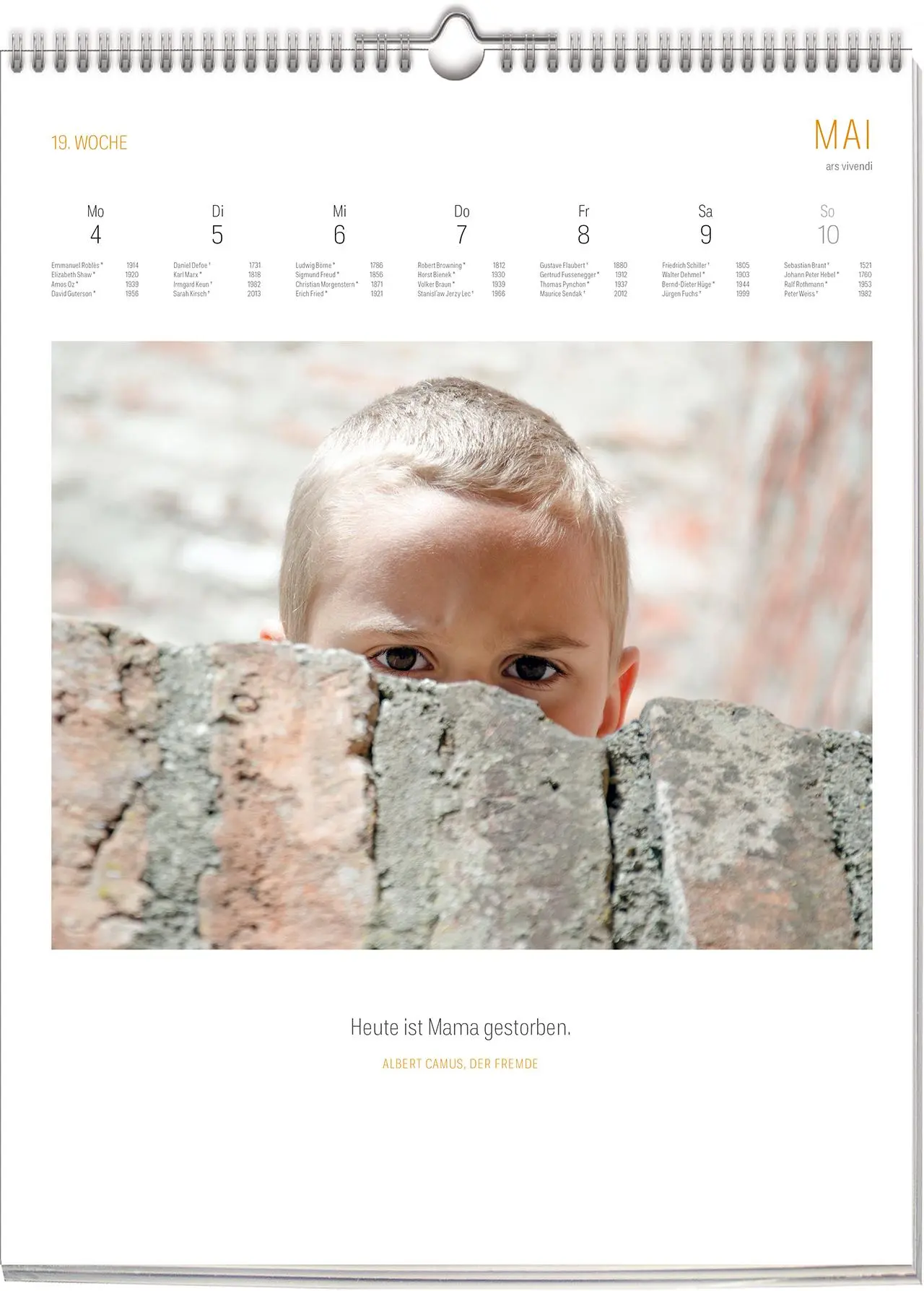 Bild: 9783747206911 | ars vivendi Literatur Kalender 2026 | Wochenkalender | Vivendi Ars