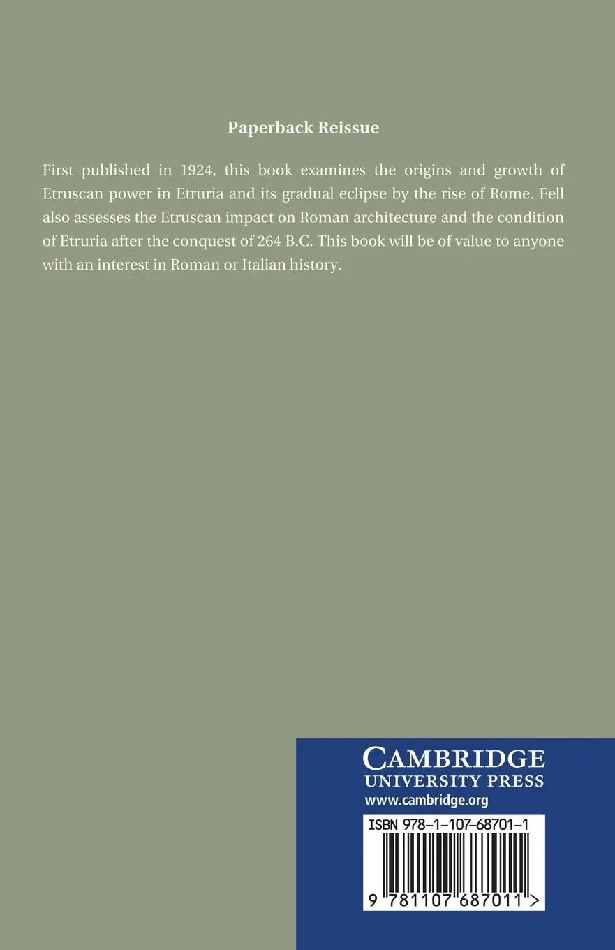 Rückseite: 9781107687011 | Etruria and Rome | R. A. L. Fell | Taschenbuch | Englisch | 2013