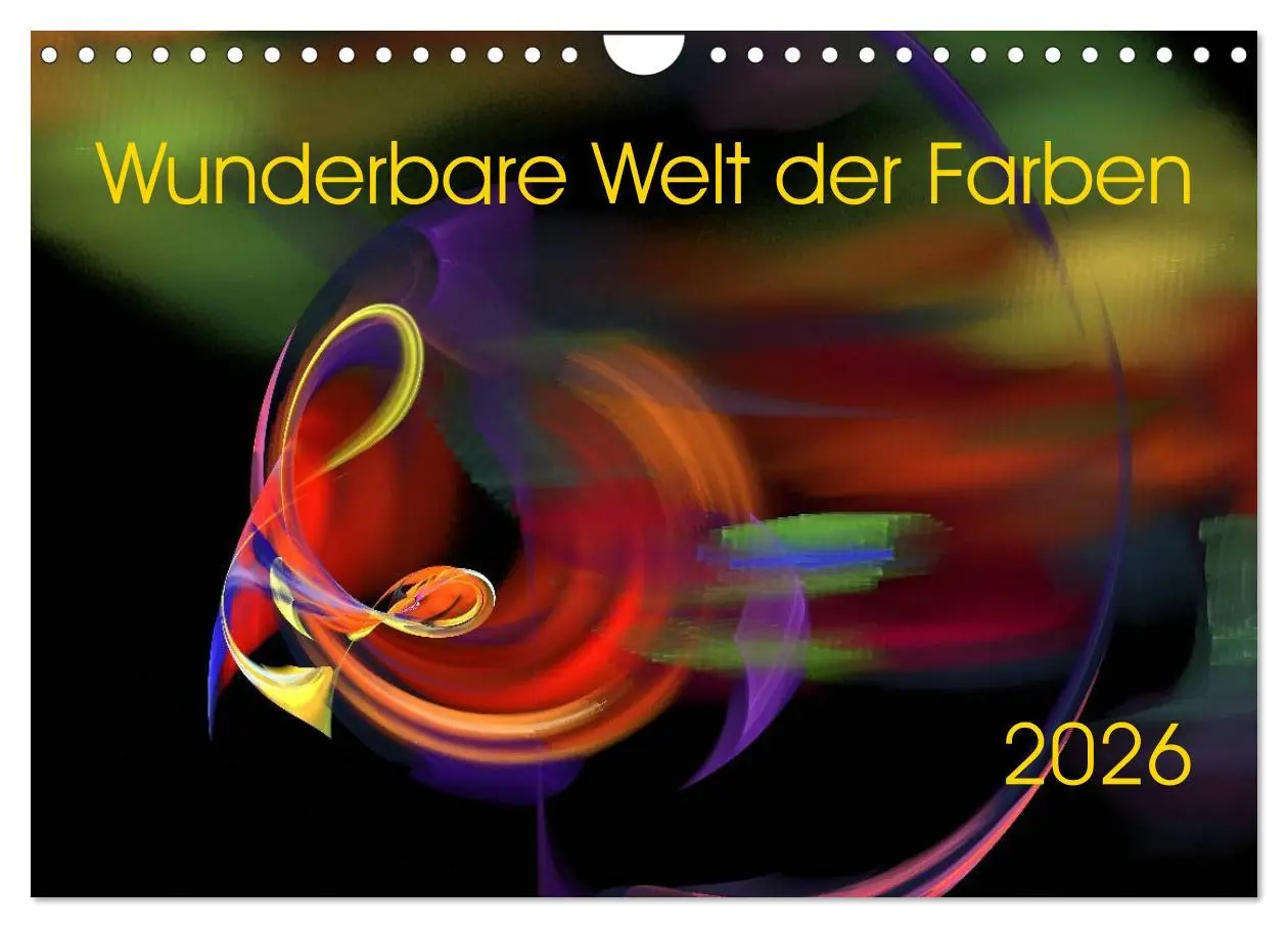Cover: 9783516117011 | Wunderbare Welt der Farben 2026 (Wandkalender 2026 DIN A4 quer),...