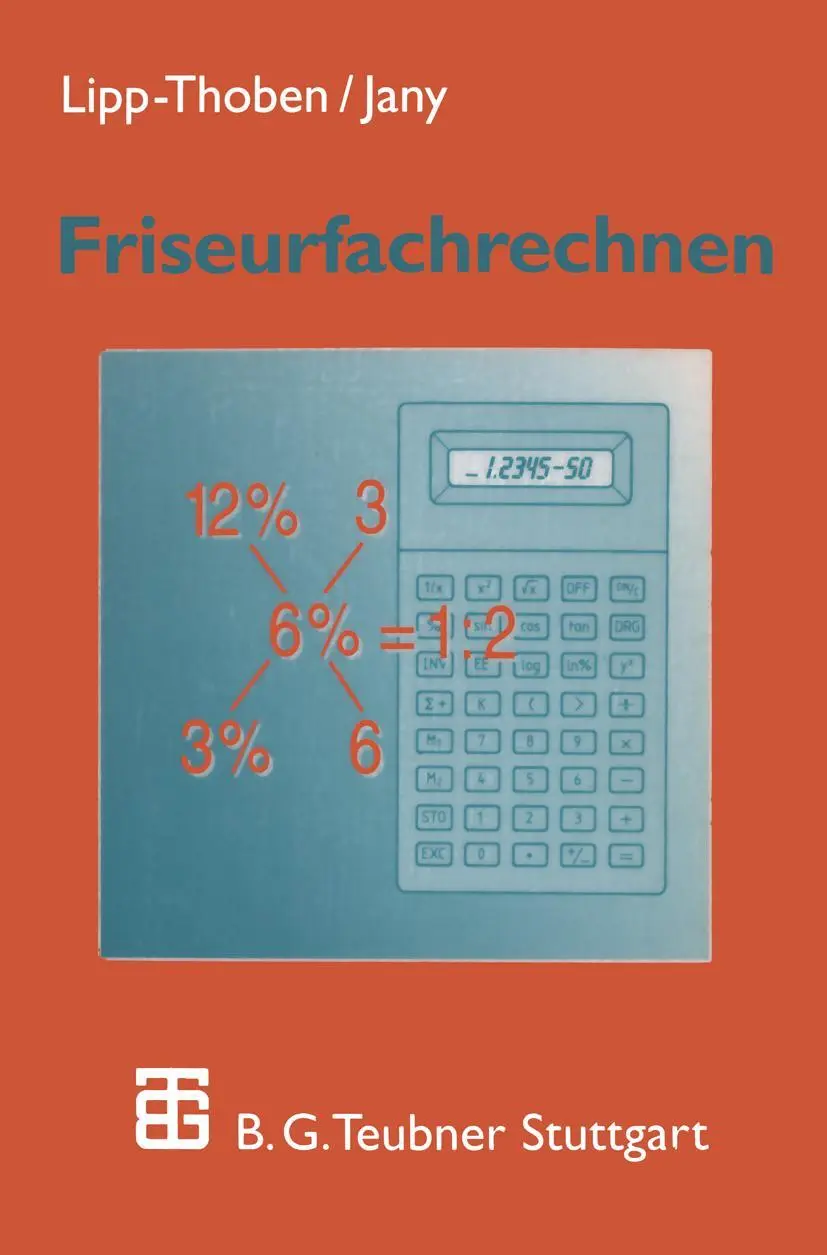 Cover: 9783519257011 | Friseurfachrechnen | Petra Jany (u. a.) | Taschenbuch | 240 S. | 1997