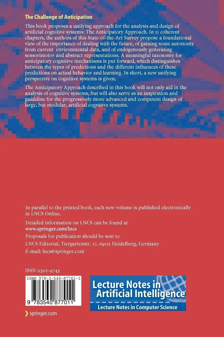 Rückseite: 9783540877011 | The Challenge of Anticipation | Giovanni Pezzulo (u. a.) | Taschenbuch