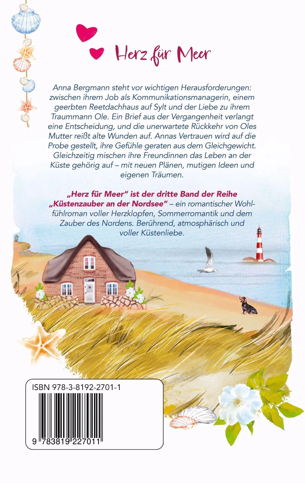 Rückseite: 9783819227011 | Herz für Meer | Andrea Klimke-Hübner | Taschenbuch | 284 S. | Deutsch