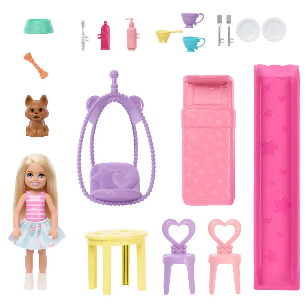 Bild: 194735307111 | Barbie aufklappbares Chelsea Pop-Up-Haus | Offene Verpackung | JFW49