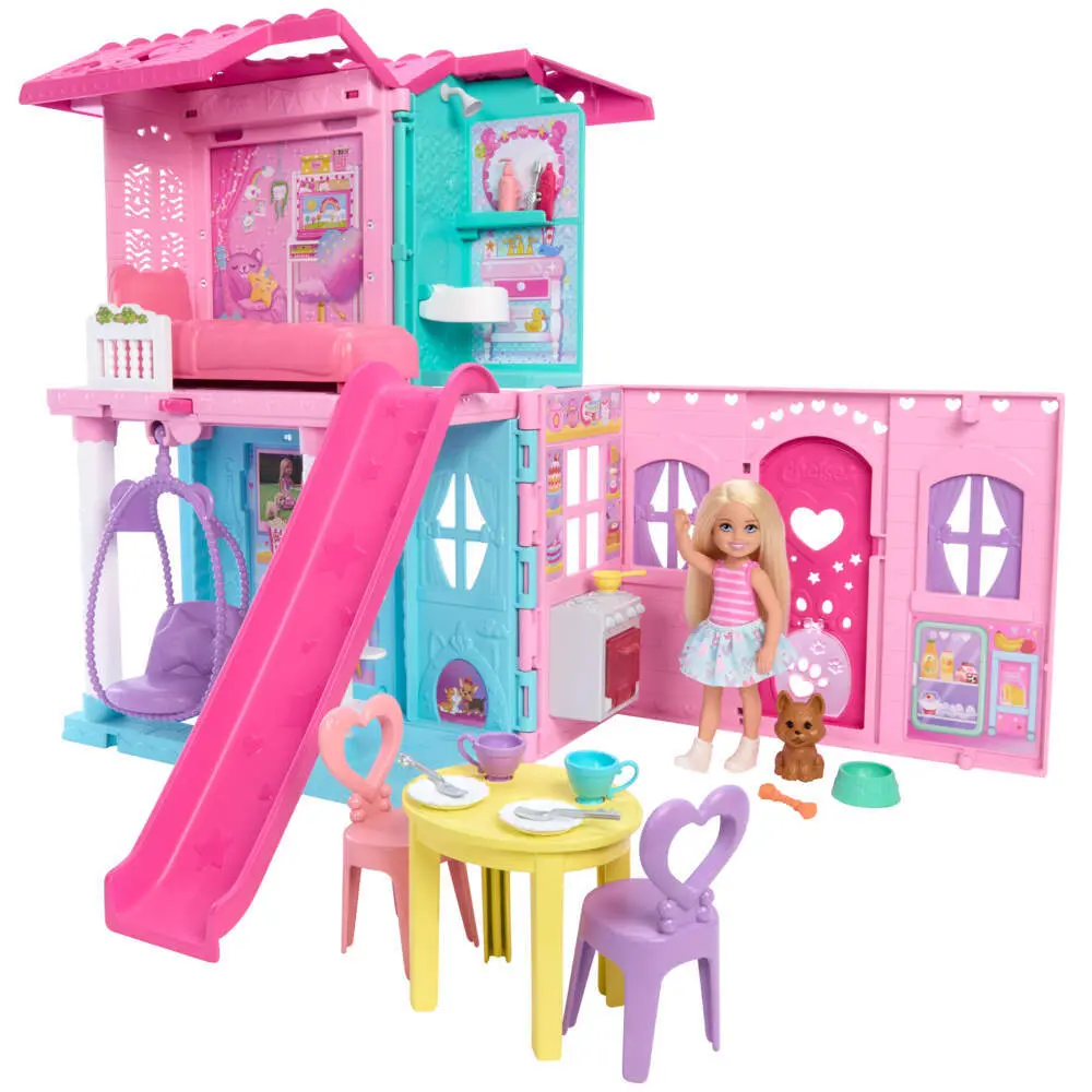 Bild: 194735307111 | Barbie aufklappbares Chelsea Pop-Up-Haus | Offene Verpackung | JFW49