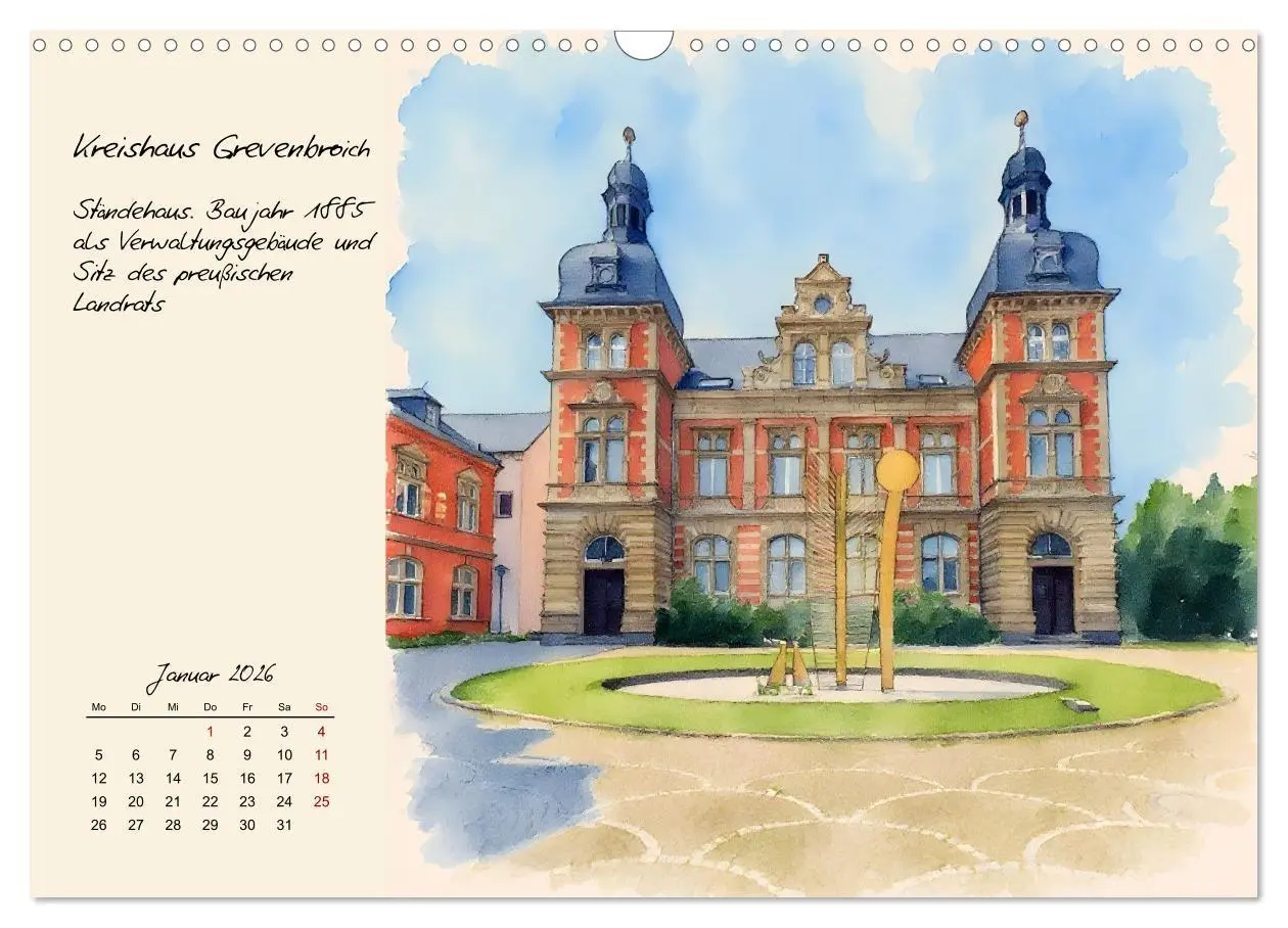 Bild: 9783516727111 | Rundgang durch Grevenbroich (Wandkalender 2026 DIN A3 quer),...