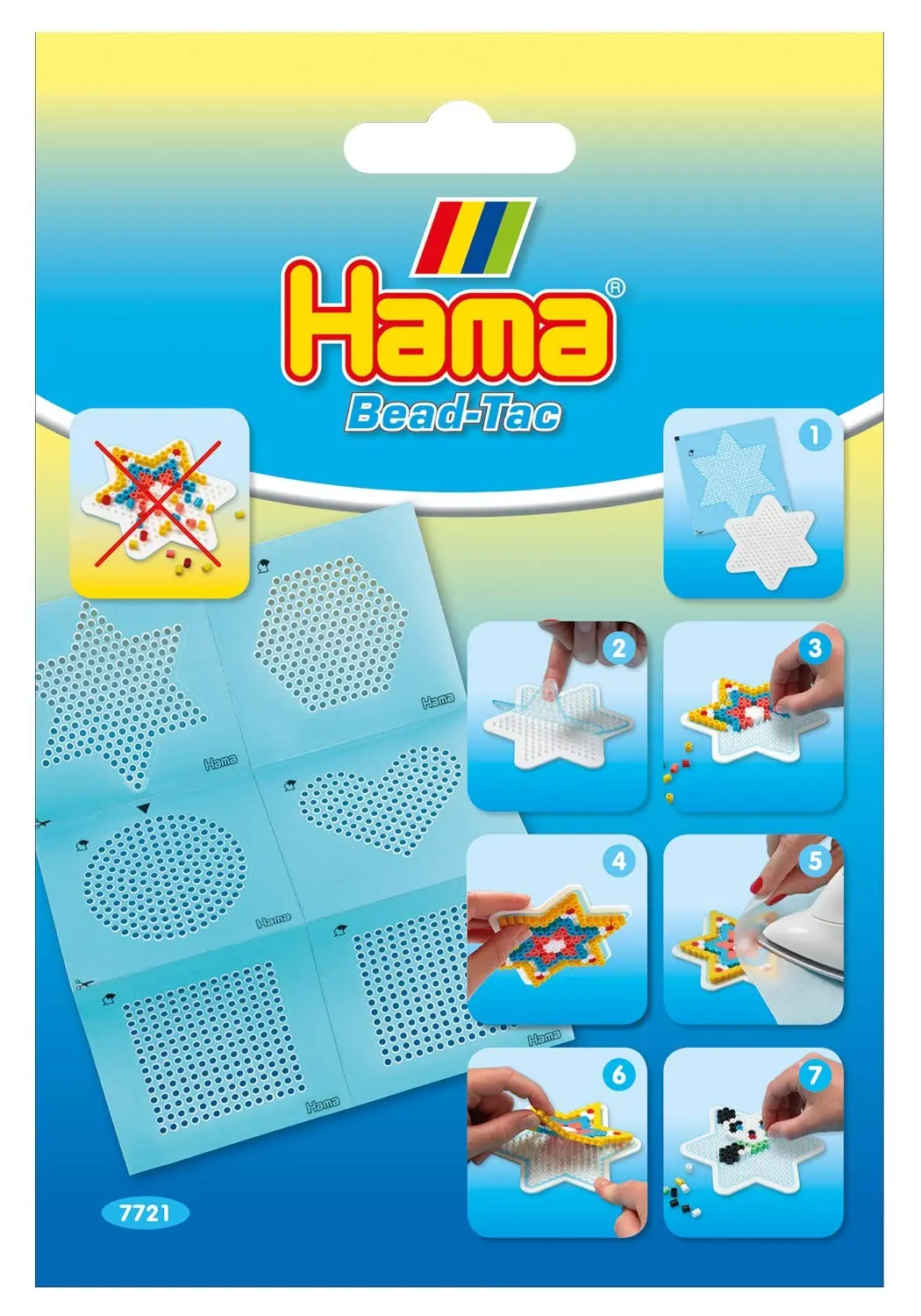 Cover: 28178077211 | Hama Perlen 7721 - Haftfolie, Bead Tac für Midi-Bügelperlen und...