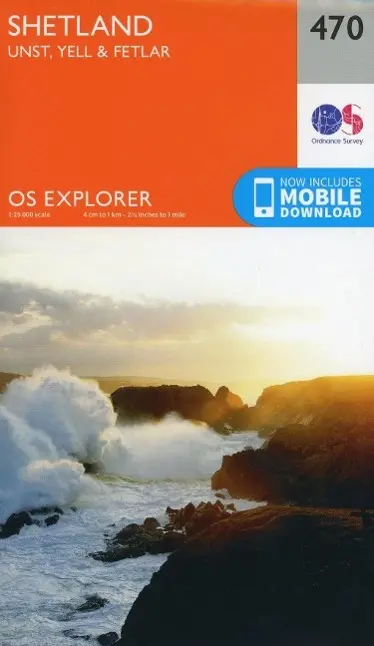 Cover: 9780319247211 | Shetland - Unst, Yell and Fetlar | Ordnance Survey | (Land-)Karte